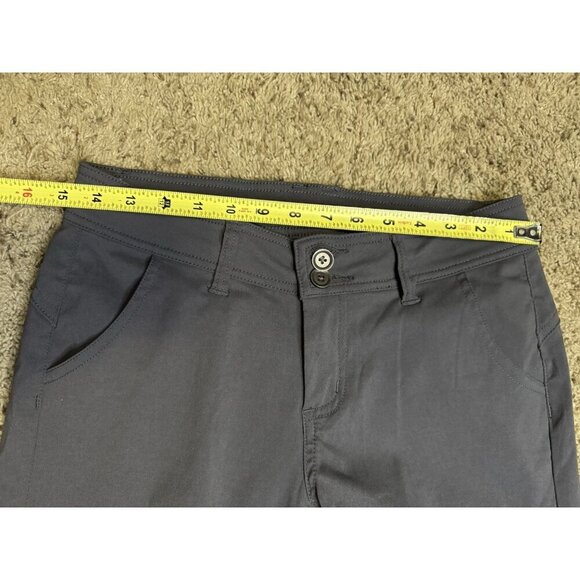 PRANA Halle Pant Gray Roll Up Convertible Straight Hiking Outdoor Sz 2 (29x31) - Picture 7 of 13